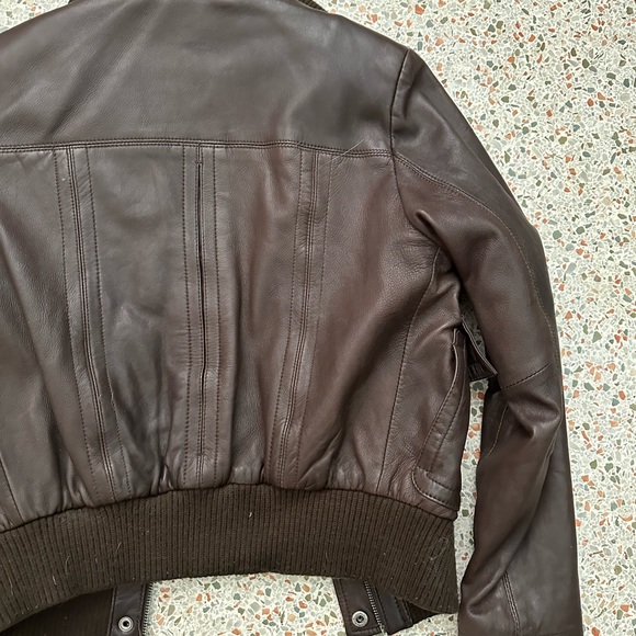 Columbia leather bomber jacket - Picture 10 of 13